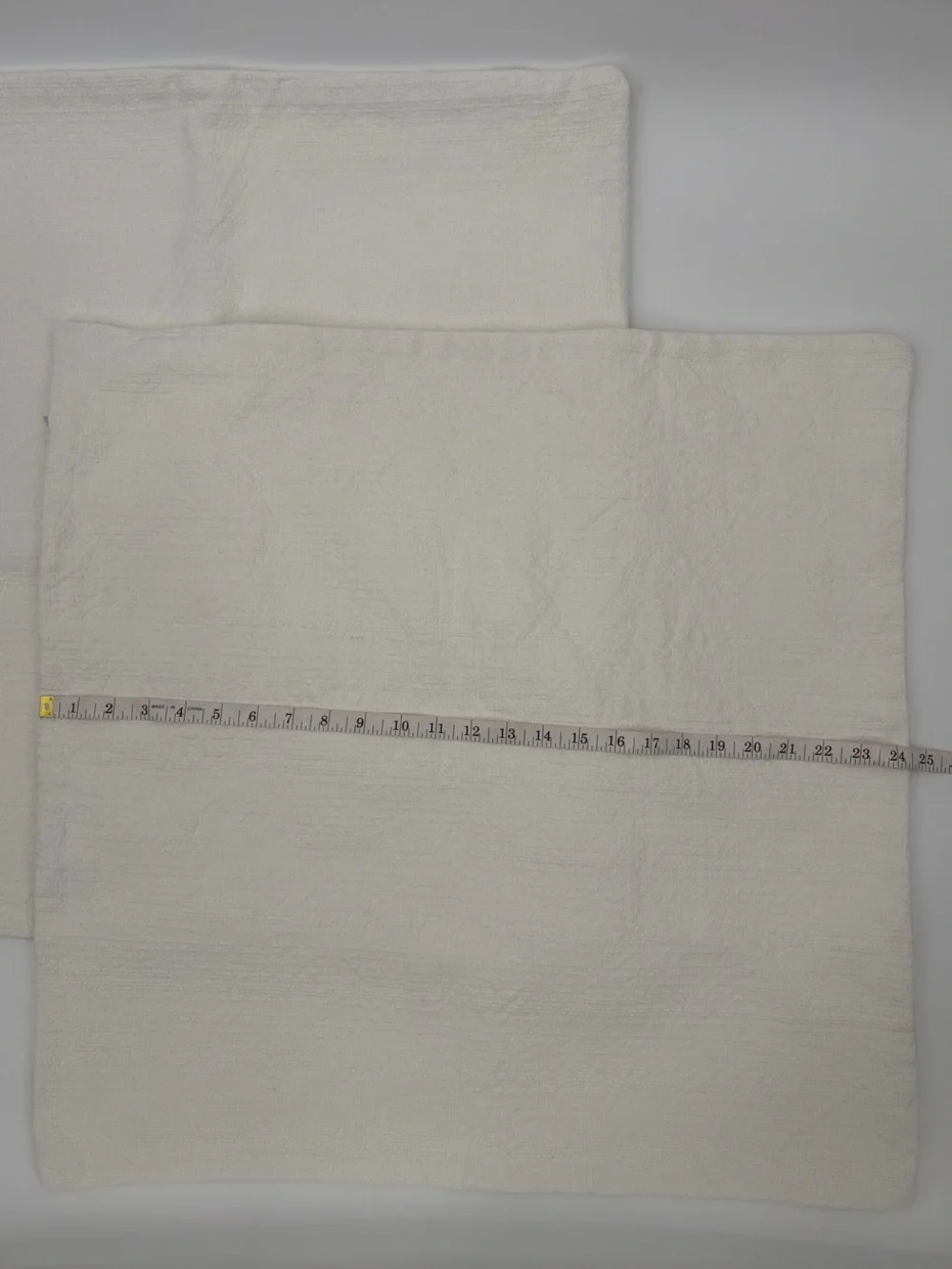 Pottery Barn White Textured Pillow Shams - Set of 2